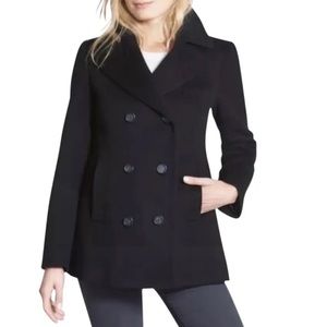 Fleurette Double Breasted Peacoat (Navy - size 4)